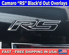 Camaro Rs Emblem Overlays Vinyl Camaro Rs Black-out Decals Camaro Rs Stickers