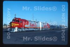 Original Slide Atsf Santa Fe Fp45u 100 1 Wbusiness Train Phoenix Az 1990