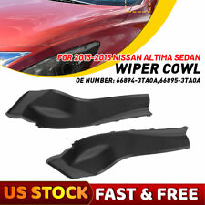 1pair Corner Windshield Wiper Cowl Cover For Nissan Altima 2013-2015 Black Usa
