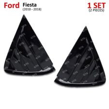 Black Glossy Rear Mirror Window Cover For Ford Fiesta Hatchback 5dr 2010 2018