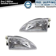 Headlight Set Left Right For 1994-1998 Ford Mustang Fo2502130 Fo2503130