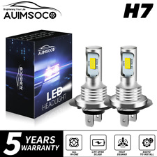 H7 Led Headlight Bulbs Conversion Kit High Low Beam 8000k Super White Bright