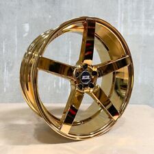 Str Wheel Str607 22 22x9 5x115 Candy Gold Chrome Wheel 4x