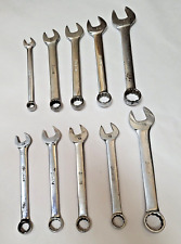 Snap-on Usa 10 Pc Lot Short Sae Metric Combination Wrench Set Oex Oexm Mm