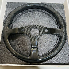 Hiwowsport 350mm 6 Bolts Carbon Fiber Steering Wheel Universal Jdm 13.8in Frame