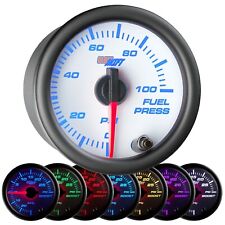 Glowshift White 7 Color Led 100psi Electrical Fuel Pressure Gauge Gs-w711