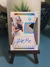 2022 National Treasures Hunter Renfrow Player Worn Patch Autographed Sp 1925