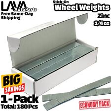 1 Box 14 Oz Zinc Wheel Weights Stick-on Adhesive Tape Total 180 Pcs Lead-free