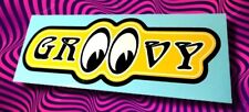 Groovy Mooneyes Sticker Retro Hot Rod Vintage Moon Style Decal