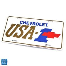 1962-2002 Chevrolet Gold Usa-1 Accessory License Plate Limited Quantity Each