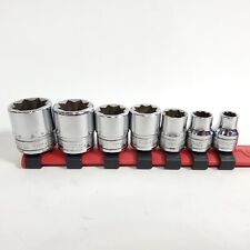 Snap-on 7pc. 38 Drive 8-point Sae Double Square Socket Set 58-14