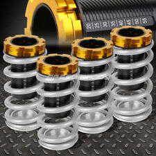 For 88-00 Civic Eg Ekdc Lowering Black Scaled Suspension Coilover Silver Spring