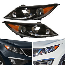 For Kia Sportage 2013 2014 2015 2016 Halogen Headlight Assembly W Led Drl Lamps