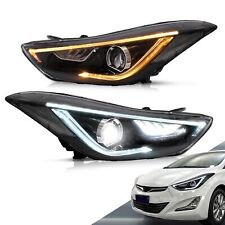 Vland Led Headlights For 2011-2015 Hyundai Elantra Sedancoupe Pair Front Light