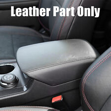 Fits 11-19 Ford Explorer Black Leather Center Console Lid Armrest Cover