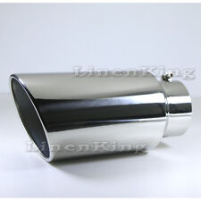 Inlet 5 Outlet 7 - 15 Long Stainless Steel Rolled Edge 20 Exhaust Tip Diesel