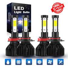 9005 H11 4x Luces Fuertes Para Auto Coche Luz Carro Bulbs Led Super Blanco Kit