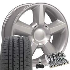 20 In Silver 5308 Rims Bridgestone Tires Lugs Tpms Fit Silverado Tahoe Suburban