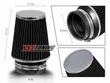 3.5 Black Narrow High Flow Cold Air Intake Cone Replacement Dry Filter