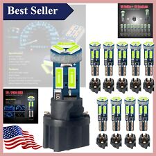Ice Blue T5 Pc74 Led Bulbs - 7-smd Chipset For Dashboard Instrument Panel Lights