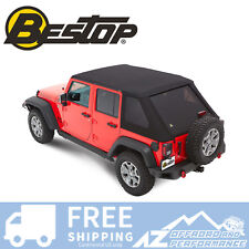 Bestop Trektop Nx Plus Soft Top Black Diamond For 07-18 Jeep Wrangler Jk 4 Door