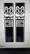 Muscle Ram Flag Truck Bedstripe Graphic Decal .. Compatible With Dodge Ram 1500