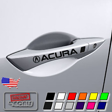5x Door Handle Decal Sticker For Acura Tsx Tl Tlx Rl Mdx Rdx Vtec A-spec