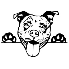 Peeking Pit Bull Pitbull Decal Stickers Dog Puppy Car Window Vinyl 22 Variations