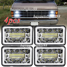 4x Fit Dodge Ram B150 B250 B350 Van 1981 1982 1983-85 4x6 Led Headlights Hi-lo