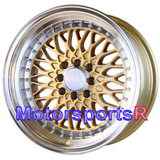 Xxr 536 Gold 15 15x8 0 Deep Dish Step Lip Wheels Rims 4x114.3 Stance Hellaflush
