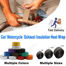 Fiberglass Muffler Exhaust Pipe Insulation Heat Thermal Wrap Roll Motorcycle