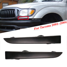 Pair Front Bumper Grille Headlight Filler Trim Panel For Toyota Tacoma 2001-2004