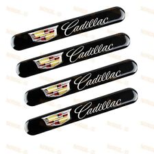 For Cadillac Black Car Trunk Side Fenders Door Badge Scratch Guard Sticker X4