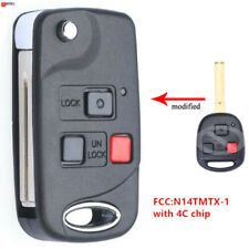 Replacement Flip Remote Key Fob 312mhz For Lexus Rx300 1999-2003 N14tmtx-1 - 4c