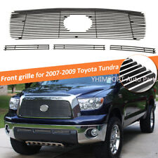Fits 2007-2009 Toyota Tundra Logo Show Chrome Billet Grille Combo Grill Insert