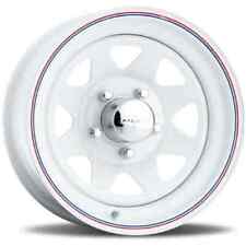 U.s. Wheel 70-5880 White 8spoke 15 X 8 8 X 65 Bolt Circle 4 Back Spacing 13 Offs