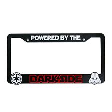 Star Wars Powered By The Darkside 3d Raised License Plate Frame