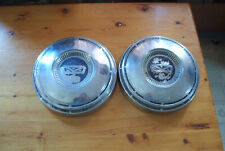 Oe Vintage Pair Of Late 60searly 70s Ford 10.5 In Dog Dish Capsstainless