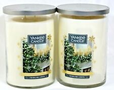 New Yankee Candle Twinkling Lights Large 2-wick Tumbler Candle 22 Oz - Lot Of 2