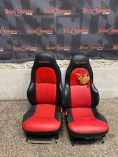 2001 Corvette C5 Z06 Oem Mod Red Seats Pair Dr Ps Used Need Recovered