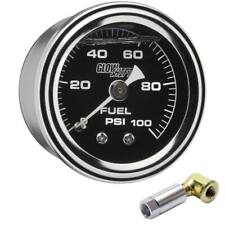 Glowshift Mechanical 100 Psi Fuel Pressure Gauge For Chevy Ls1 Ls2 Ls3 Ls6