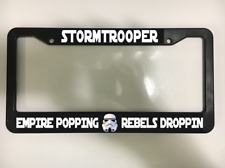 Stormtrooper Empire Poppin Rebels For Star Wars Glossy Black License Plate Frame