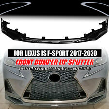 Gloss Front Bumper Lip Splitter For Lexus Is200t Is300 Is350 F Sport 2017-20