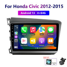 Wireless Carplay 4-64g Android13 For Honda Civic 2012-2015 Car Stereo Radio Gps