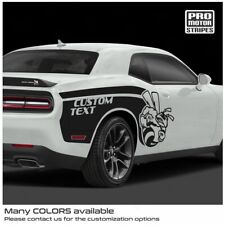 Dodge Challenger 2008-2023 Side Scat Pack Style Bee Decal Stripes Choose Color