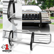 Chrome Stainless Steel Grillebrushheadlight Guard For 84-01 Jeep Cherokee Xj
