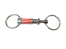 Genuine Snap On Tools New Pull Apart Keychain W2 Swivel Ring With Red Logo