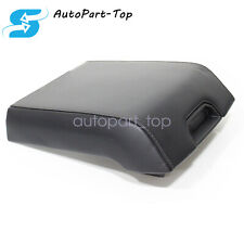 For 2015-2019 Ford F150 Black Leather Armrest Center Console Lid Cover