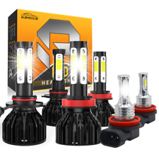 - 6x Led Headlight Hilofog Bulbs Kit For Jeep Compass Utility 4-door 2014-2021