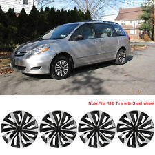 For Toyota Sienna Van 16 Hubcaps Wheel Cover Snap On Hub Caps R16 Steel Wheel